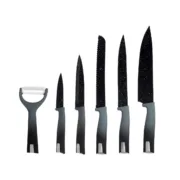 Conjunto de Facas Kinvara KT211035 Preto Aço inoxidável Polipropileno 6 Peças (6 Unidades) Conjuntos de Facas - nacloset 2