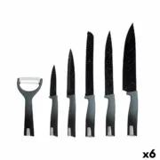 Conjunto de Facas Kinvara KT211035 Preto Aço inoxidável Polipropileno 6 Peças (6 Unidades) Conjuntos de Facas - nacloset
