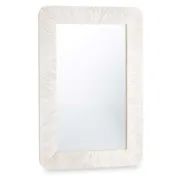 Espelho de parede Branco Castanho Madeira de mangueira Riscas 90 x 60 x 2 cm Casa | Jardim - nacloset