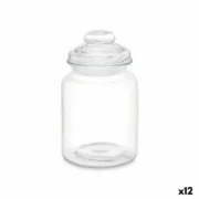 Frasco Transparente Vidro 900 ml (12 Unidades) Com tampa Cozinha | Gourmet - nacloset