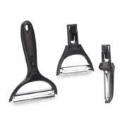 Conjunto de descascadores Aço inoxidável Polipropileno ABS (24 Unidades) Cabeças intercambiáveis 3 Peças A Preço de Revenda - nacloset 2
