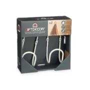 Cabides Branco Metal Conjunto 2 Peças (6 Unidades) A Preço de Revenda - nacloset 2