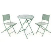Conjunto de mesa com 2 cadeiras Verde Casa | Jardim - nacloset