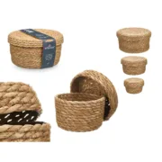 Conjunto de Cestos GiftDecor SY101703 Natural Fibra natural (6 Unidades) A Preço de Revenda - nacloset 2