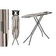 Tábua de Engomar Kipit 18358 – CB-143 Branco Preto Cinzento Metal Tecido (4 Unidades) A Preço de Revenda - nacloset 2