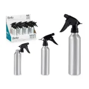 Garrafa Pulverizadora Berilo 37581 Preto Prateado Alumínio Polipropileno 300 ml (12 Unidades) A Preço de Revenda - nacloset 2
