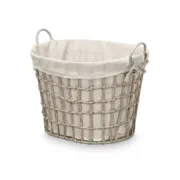 Cesto Kipit HX30562 Cinzento Poliéster Tecido Polipropileno Ferro Plástico 50 % algodão 51 x 41 x 41 cm 55,6 x 42,5 x 40 cm (6 U Casa | Jardim - nacloset 2