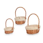 Conjunto de Cestos Kipit HX31275S/3 Natural Poliéster vime Tecido 50 % algodão 34 x 39,5 x 30 cm 34 x 40 x 30 cm (8 Unidades) A Preço de Revenda - nacloset 2