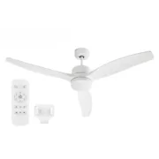 Ventilador de Teto com Luz Argon W-FC5288-3C1L WH Branco 40 W Ø 132 cm Ar condicionado e ventiladores - nacloset
