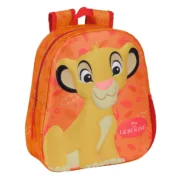 Mochila Infantil 3D The Lion King Laranja 27 x 33 x 10 cm Jogos | Disfarces - nacloset