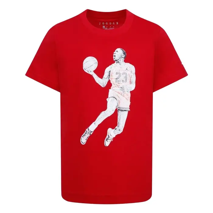 Camisola de Manga Curta Infantil Jordan Air Jordan Dots Ss Vermelho Moda | Acessórios - nacloset 2