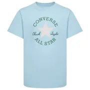 Camisola de Manga Curta Infantil Converse Sustainable Core Sse Azul celeste Moda | Acessórios - nacloset