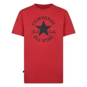 Camisola de Manga Curta Infantil Converse Sustainable Core Sse Vermelho Moda | Acessórios - nacloset