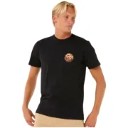 Camisola de Manga Curta Homem Rip Curl Passage Tee Preto Moda | Acessórios - nacloset
