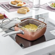 Conjunto de Frigideira Multifunções 5 em 1 Copper Coppans   4 Peças Acessórios de Cozinha - nacloset