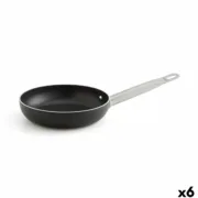 Frigideira Quid Pro Chef Preto Metal Aço Ø 24 cm (6 Unidades) Cozinha | Gourmet - nacloset