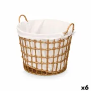 Cesto Kipit HX30561 Natural Poliéster Tecido Polipropileno Ferro Plástico 50 % algodão 47 x 41 x 44 cm 50 x 43 x 44 cm (6 Unidad Casa | Jardim - nacloset