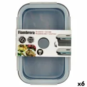 Lancheira Kinvara CH19130-2 Cinzento Transparente ABS 800 ml (6 Unidades) A Preço de Revenda - nacloset