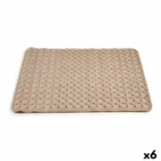 Tapete de banho Berilo AR1910106 Bege 0,03 x 50 x 50 cm (6 Unidades) A Preço de Revenda - nacloset