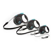 Trela para Cães Flexi BLACK DESIGN 3 m Azul XS Animais de Estimação - nacloset 2