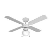Ventilador de Teto com Luz EDM 33800 Caribe Branco 50 W Ar condicionado e ventiladores - nacloset