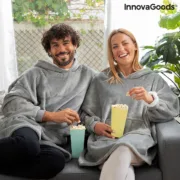 Cobertor com Mangas e Capuz Oversized com Forro Polar InnovaGoods Swug (Recondicionado A) Moda | Acessórios - nacloset 2