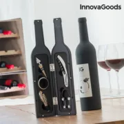 Estojo de Vinho Garrafa InnovaGoods Preto Aço inoxidável (Recondicionado B) Cozinha | Gourmet - nacloset 2