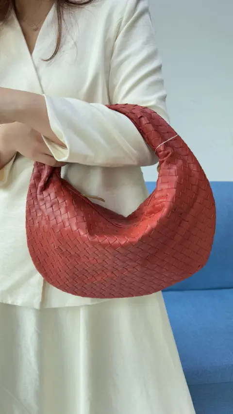 Bolsa feminina grande de tecido trançado (grande capacidade) Carteiras e Bolsas - nacloset 9