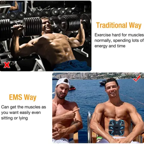 Electric muscle electrostimulator Wireless EMS hip trainer abdominal Electrostimulators - NAcloset 6