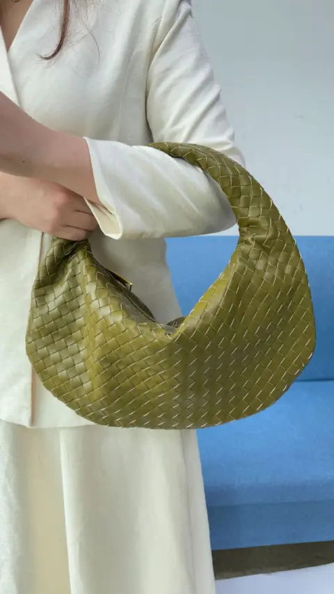 Bolsa feminina grande de tecido trançado (grande capacidade) Carteiras e Bolsas - nacloset 18