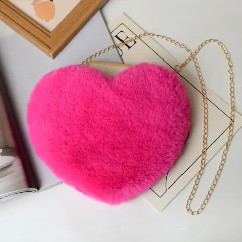Bolsa feminina moderna com estampa de coração Carteiras e Bolsas - nacloset 12