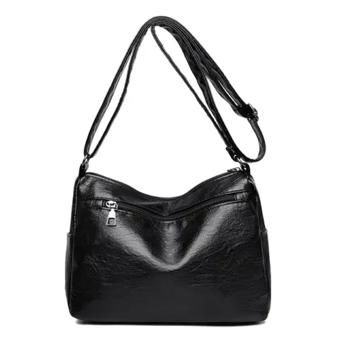 Bolsa transversal de couro PU com vários bolsos Carteiras e Bolsas - nacloset 12