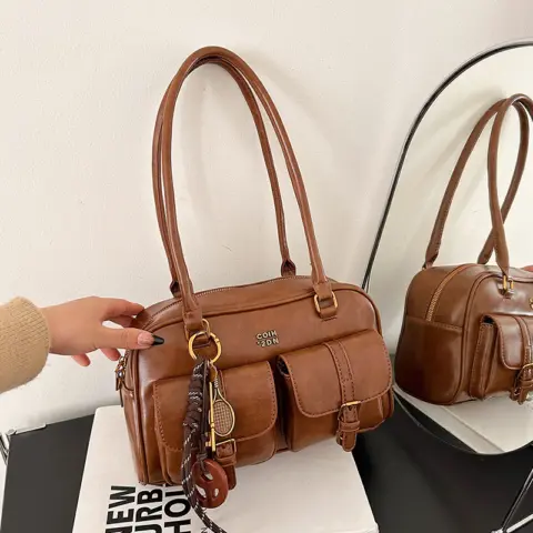 Bolsa de ombro retro estilo coreano moderna e casual Carteiras e Bolsas - nacloset 9 Bolsa de ombro retro estilo coreano moderna e casual Carteiras e Bolsas - nacloset 9