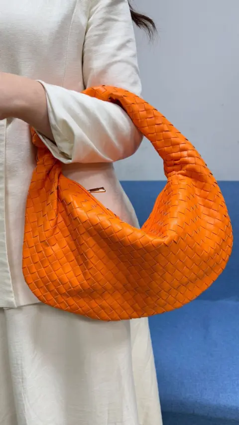 Bolsa feminina grande de tecido trançado (grande capacidade) Carteiras e Bolsas - nacloset 26