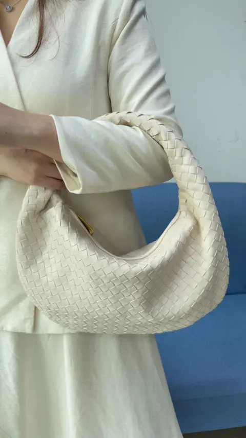 Bolsa feminina grande de tecido trançado (grande capacidade) Carteiras e Bolsas - nacloset 16