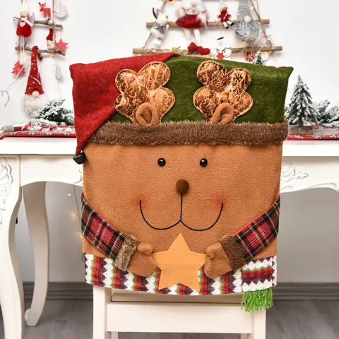 Christmas Decorations with Chair Covers Decoration - NAcloset 3 Christmas Decorations with Chair Covers Decoration - NAcloset 3