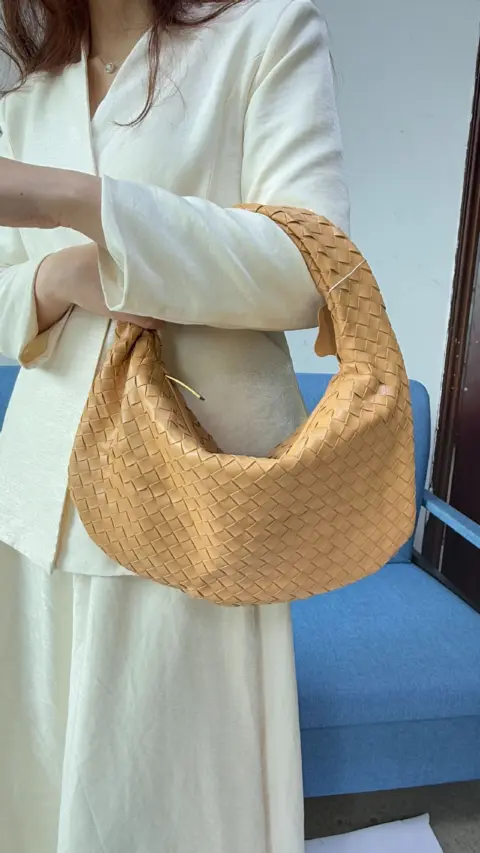 Bolsa feminina grande de tecido trançado (grande capacidade) Carteiras e Bolsas - nacloset 8
