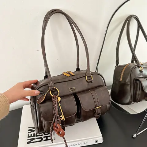 Bolsa de ombro retro estilo coreano moderna e casual Carteiras e Bolsas - nacloset 10 Bolsa de ombro retro estilo coreano moderna e casual Carteiras e Bolsas - nacloset 10