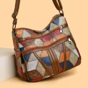 Bolsa de ombro de grande capacidade com blocos de cores Carteiras e Bolsas - nacloset