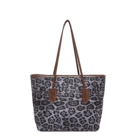 Bolsa de ombro e de mão em couro PU com estampa de leopardo Carteiras e Bolsas - nacloset 5