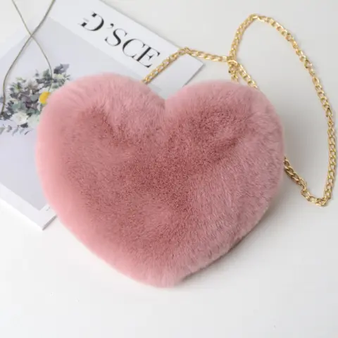 Bolsa feminina moderna com estampa de coração Carteiras e Bolsas - nacloset 11