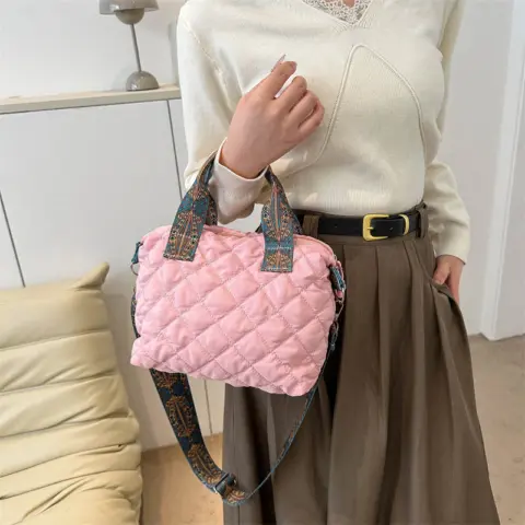 Korean style padded simple transverse shoulder bag Wallets and Bags - NAcloset 5