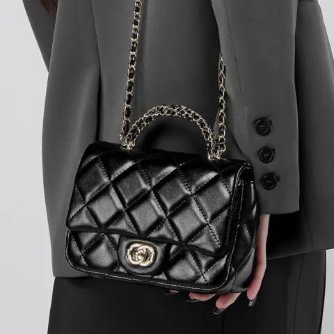 Bolsa de mão acolchoada em Couro Genuíno Carteiras e Bolsas - nacloset 5
