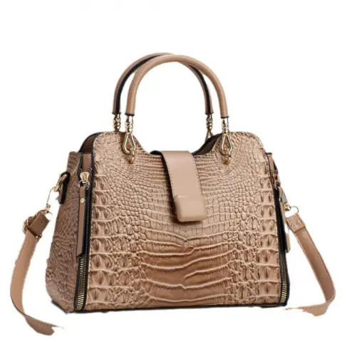 Female transverse bag with crocodile print, large capacity Wallets and Bags - NAcloset Female transverse bag with crocodile print, large capacity Wallets and Bags - NAcloset