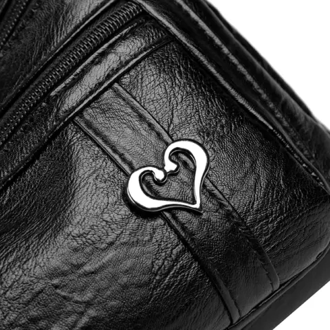 Bolsa transversal de couro PU com vários bolsos Carteiras e Bolsas - nacloset 13