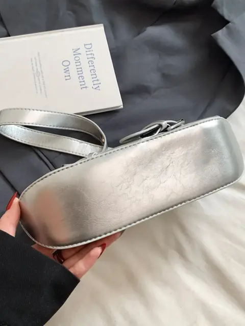 Bolsa de ombro com fivela em couro PU Carteiras e Bolsas - nacloset 13
