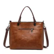 Bolsa de ombro feminina estilo europeu, americano e retro (grande capacidade) Carteiras e Bolsas - nacloset 2