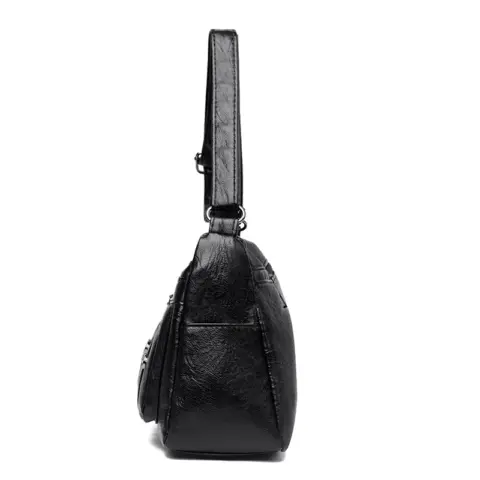 Bolsa transversal de couro PU com vários bolsos Carteiras e Bolsas - nacloset 11