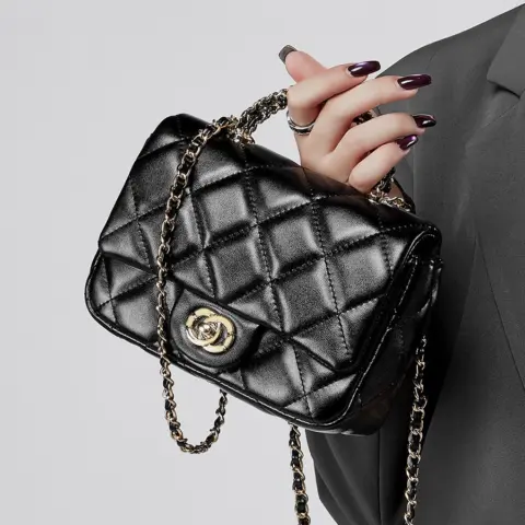 Bolsa de mão acolchoada em Couro Genuíno Carteiras e Bolsas - nacloset 4