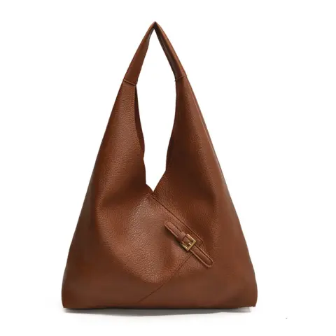 Bolsa de couro macio de cor sólida para usar ao ombro Carteiras e Bolsas - nacloset 6